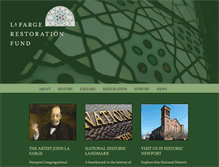 Tablet Screenshot of lafargerestorationfund.org